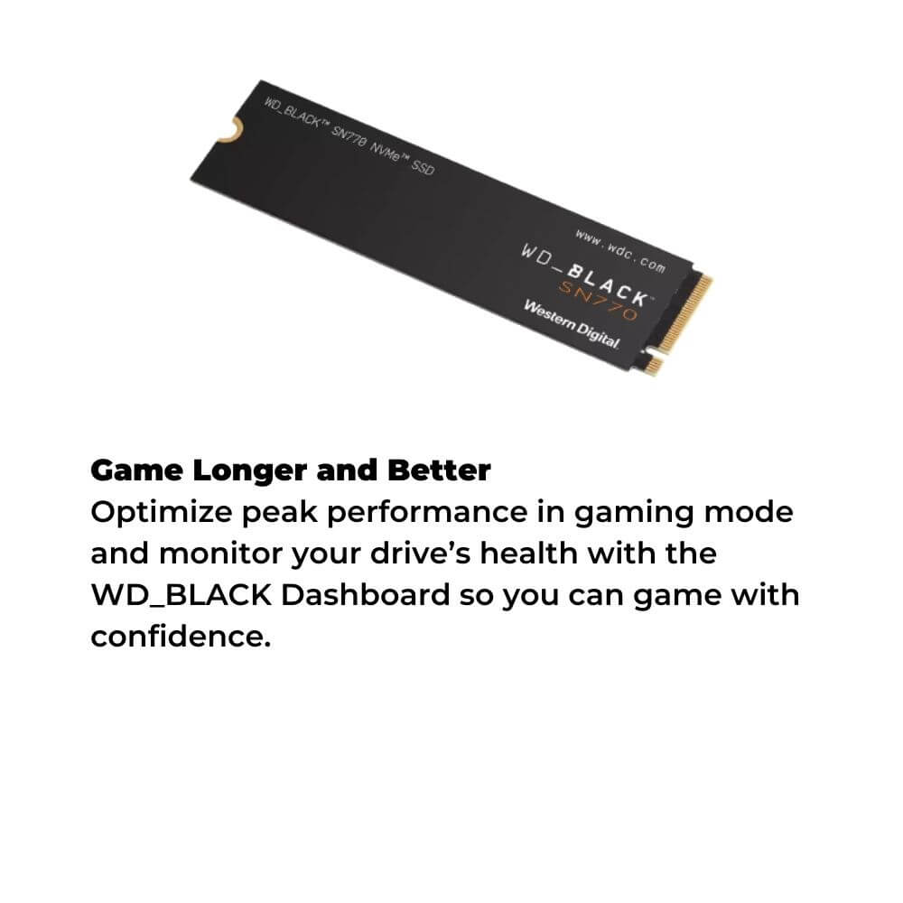 WD Black SN770 M.2 2280 PCIe NVMe Gen4 SSD